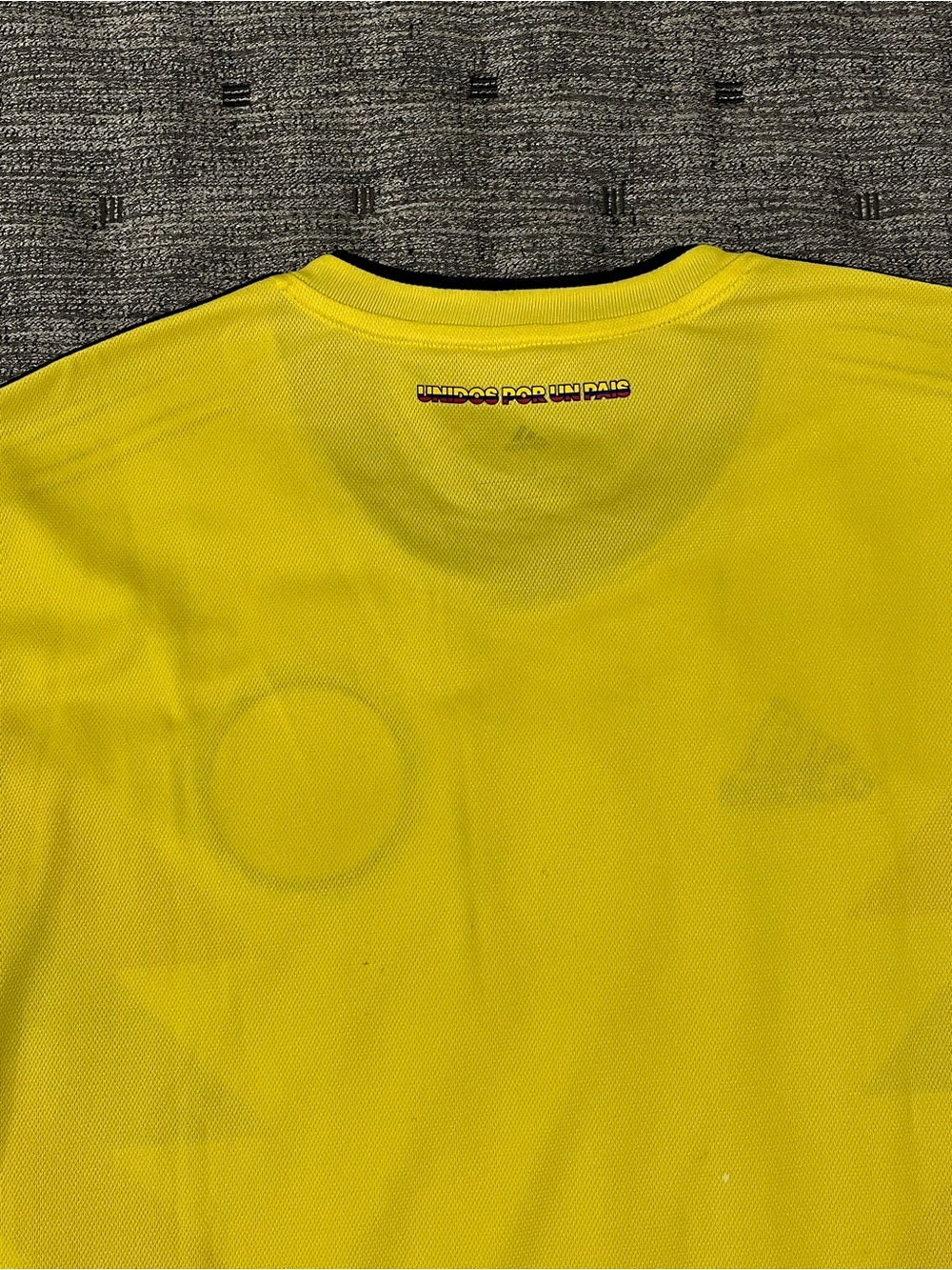 Addidas Man Colombia Yellow Soccer Jersey with Red & Navy Accents - Picture 2 of 6